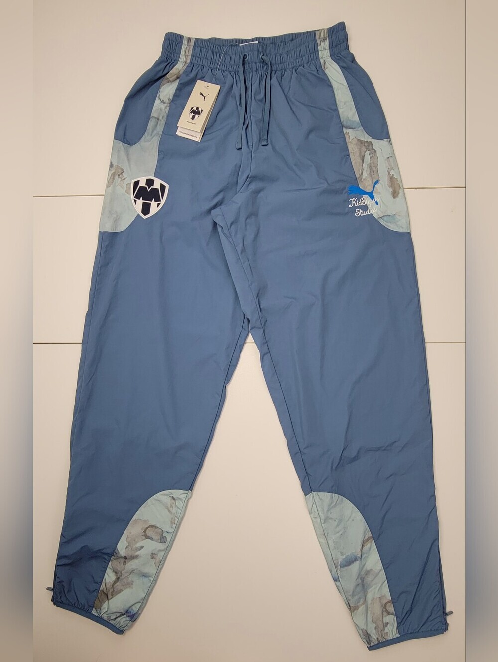 PUMA KidSuper CF Monterrey Travel Pants Mens Size Small Blue Liga MX $150 New - Picture 2 of 15